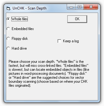 chk file extension